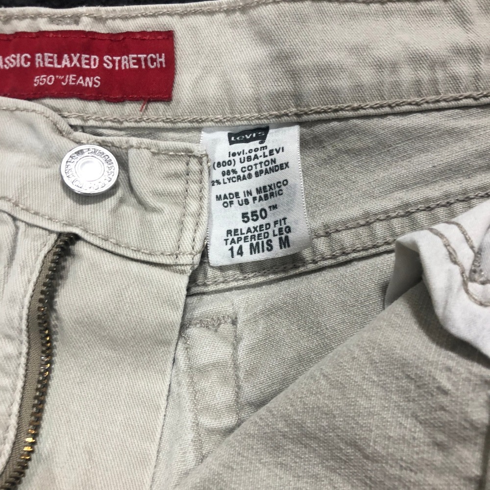Levis 550 Jeans Relaxed Fit Tapered Leg Classic Stretch Women's Size 14 M - Picture 7 of 9